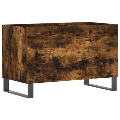 LP-levyjen säilytyskaappi savutammi 74,5x38x48 cm tekninen puu