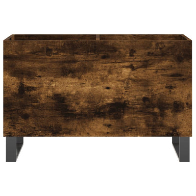 LP-levyjen säilytyskaappi savutammi 74,5x38x48 cm tekninen puu