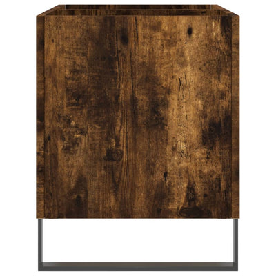 LP-levyjen säilytyskaappi savutammi 74,5x38x48 cm tekninen puu