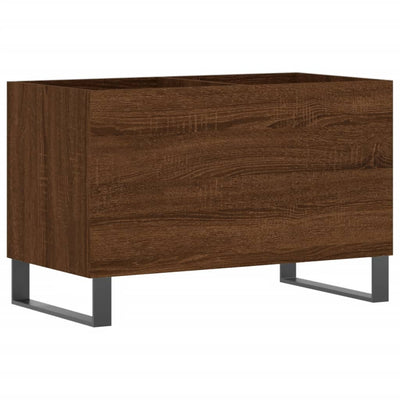 LP-levyjen säilytyskaappi ruskea tammi 74,5x38x48 cm puu