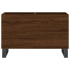 LP-levyjen säilytyskaappi ruskea tammi 74,5x38x48 cm puu
