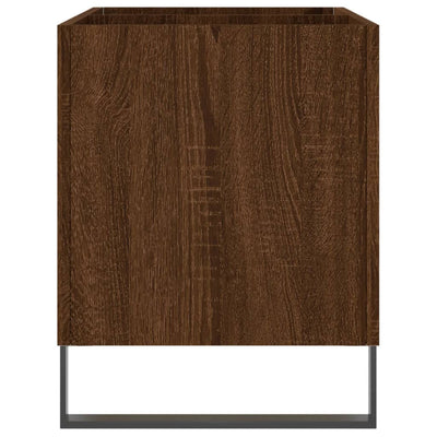 LP-levyjen säilytyskaappi ruskea tammi 74,5x38x48 cm puu