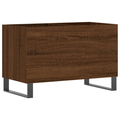 LP-levyjen säilytyskaappi ruskea tammi 74,5x38x48 cm puu
