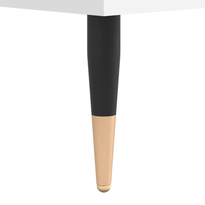 LP-levyjen säilytyskaappi valkoinen 100x38x48 cm tekninen puu