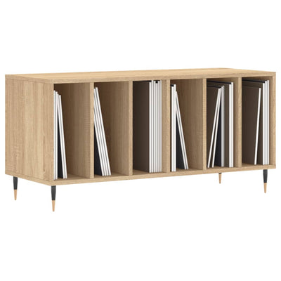 LP-levyjen säilytyskaappi Sonoma-tammi 100x38x48 cm puu