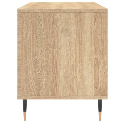 LP-levyjen säilytyskaappi Sonoma-tammi 100x38x48 cm puu