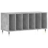 LP-levyjen säilytyskaappi betoninharmaa 100x38x48 cm puu