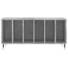LP-levyjen säilytyskaappi betoninharmaa 100x38x48 cm puu