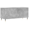 LP-levyjen säilytyskaappi betoninharmaa 100x38x48 cm puu