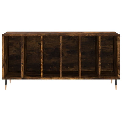 LP-levyjen säilytyskaappi savutammi 100x38x48 cm tekninen puu