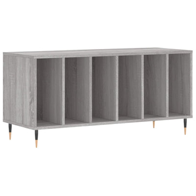 LP-levyjen säilytyskaappi harmaa Sonoma 100x38x48 cm puu
