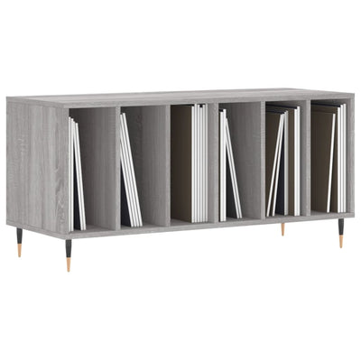 LP-levyjen säilytyskaappi harmaa Sonoma 100x38x48 cm puu