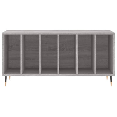 LP-levyjen säilytyskaappi harmaa Sonoma 100x38x48 cm puu