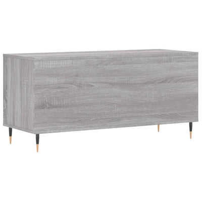 LP-levyjen säilytyskaappi harmaa Sonoma 100x38x48 cm puu