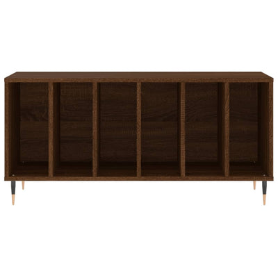 LP-levyjen säilytyskaappi ruskea tammi 100x38x48 cm puu