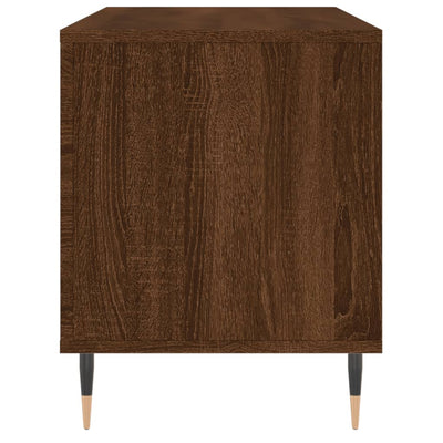 LP-levyjen säilytyskaappi ruskea tammi 100x38x48 cm puu
