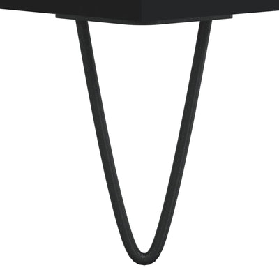 LP-levyjen säilytyskaappi musta 100x38x48 cm tekninen puu