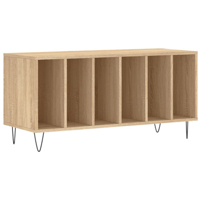 LP-levyjen säilytyskaappi Sonoma-tammi 100x38x48 cm puu