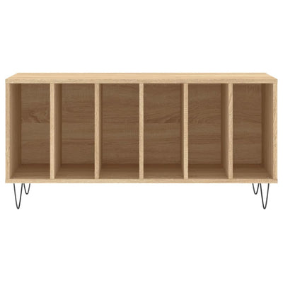 LP-levyjen säilytyskaappi Sonoma-tammi 100x38x48 cm puu