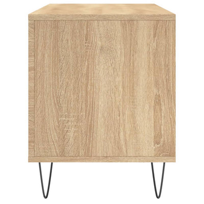 LP-levyjen säilytyskaappi Sonoma-tammi 100x38x48 cm puu
