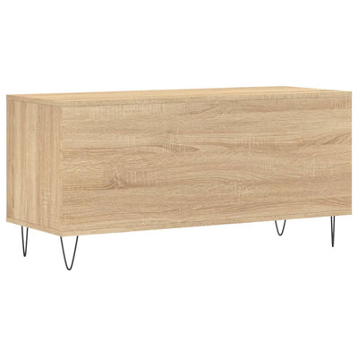LP-levyjen säilytyskaappi Sonoma-tammi 100x38x48 cm puu