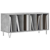 LP-levyjen säilytyskaappi betoninharmaa 100x38x48 cm puu