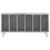 LP-levyjen säilytyskaappi betoninharmaa 100x38x48 cm puu