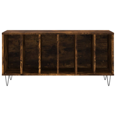 LP-levyjen säilytyskaappi savutammi 100x38x48 cm tekninen puu