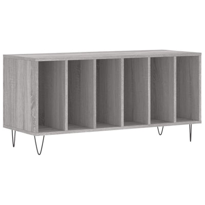 LP-levyjen säilytyskaappi harmaa Sonoma 100x38x48 cm puu