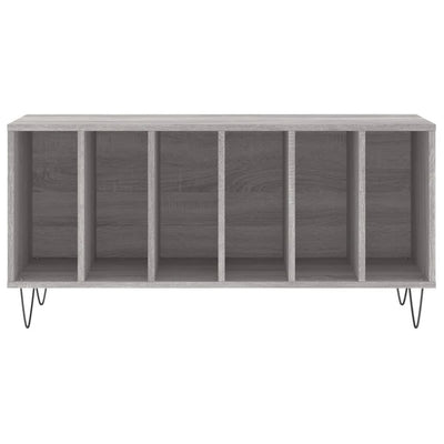 LP-levyjen säilytyskaappi harmaa Sonoma 100x38x48 cm puu