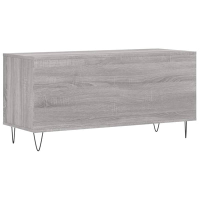LP-levyjen säilytyskaappi harmaa Sonoma 100x38x48 cm puu