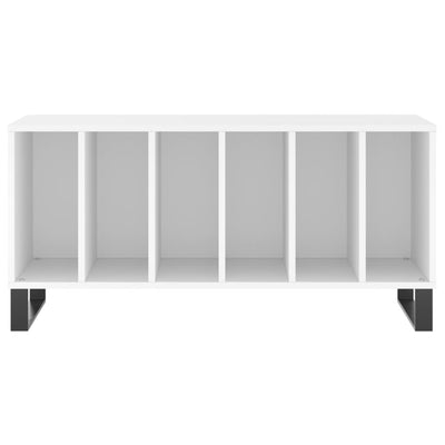LP-levyjen säilytyskaappi valkoinen 100x38x48 cm tekninen puu
