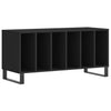 LP-levyjen säilytyskaappi musta 100x38x48 cm tekninen puu