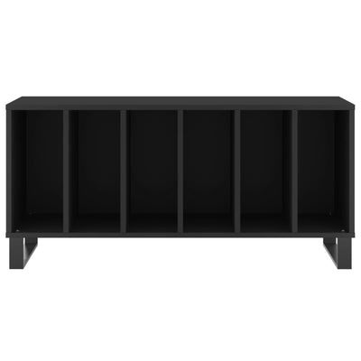 LP-levyjen säilytyskaappi musta 100x38x48 cm tekninen puu