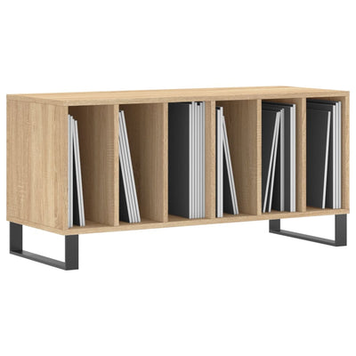 LP-levyjen säilytyskaappi Sonoma-tammi 100x38x48 cm puu