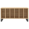 LP-levyjen säilytyskaappi Sonoma-tammi 100x38x48 cm puu