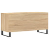LP-levyjen säilytyskaappi Sonoma-tammi 100x38x48 cm puu