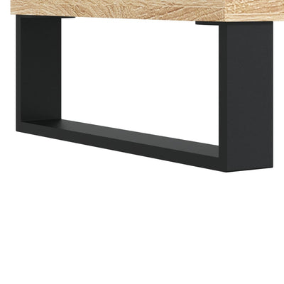 LP-levyjen säilytyskaappi Sonoma-tammi 100x38x48 cm puu