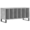LP-levyjen säilytyskaappi betoninharmaa 100x38x48 cm puu