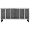 LP-levyjen säilytyskaappi betoninharmaa 100x38x48 cm puu