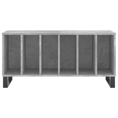 LP-levyjen säilytyskaappi betoninharmaa 100x38x48 cm puu