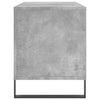 LP-levyjen säilytyskaappi betoninharmaa 100x38x48 cm puu