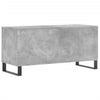 LP-levyjen säilytyskaappi betoninharmaa 100x38x48 cm puu
