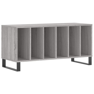 LP-levyjen säilytyskaappi harmaa Sonoma 100x38x48 cm puu