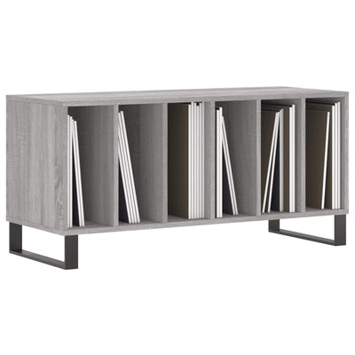 LP-levyjen säilytyskaappi harmaa Sonoma 100x38x48 cm puu