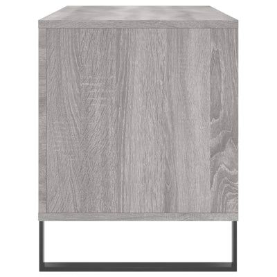 LP-levyjen säilytyskaappi harmaa Sonoma 100x38x48 cm puu