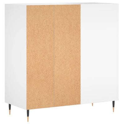 LP-levyjen säilytyskaappi valkoinen 84,5x38x89 cm tekninen puu