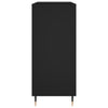 LP-levyjen säilytyskaappi musta 84,5x38x89 cm tekninen puu