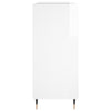 Korkeakiilto valk. lp-levyjen säilytyskaappi Milosovici 84,5x38x89cm (puu)