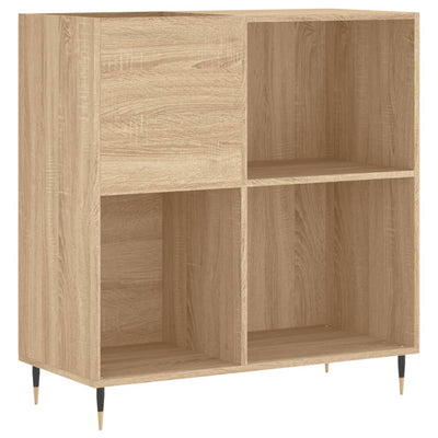 LP-levyjen säilytyskaappi Sonoma-tammi 84,5x38x89 cm puu